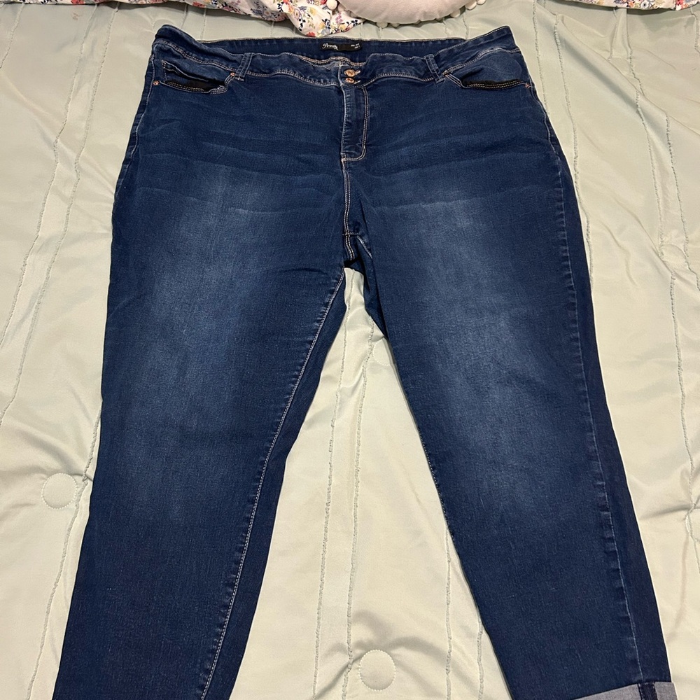 Royalty For Me Dark Blue Skinny Jeans